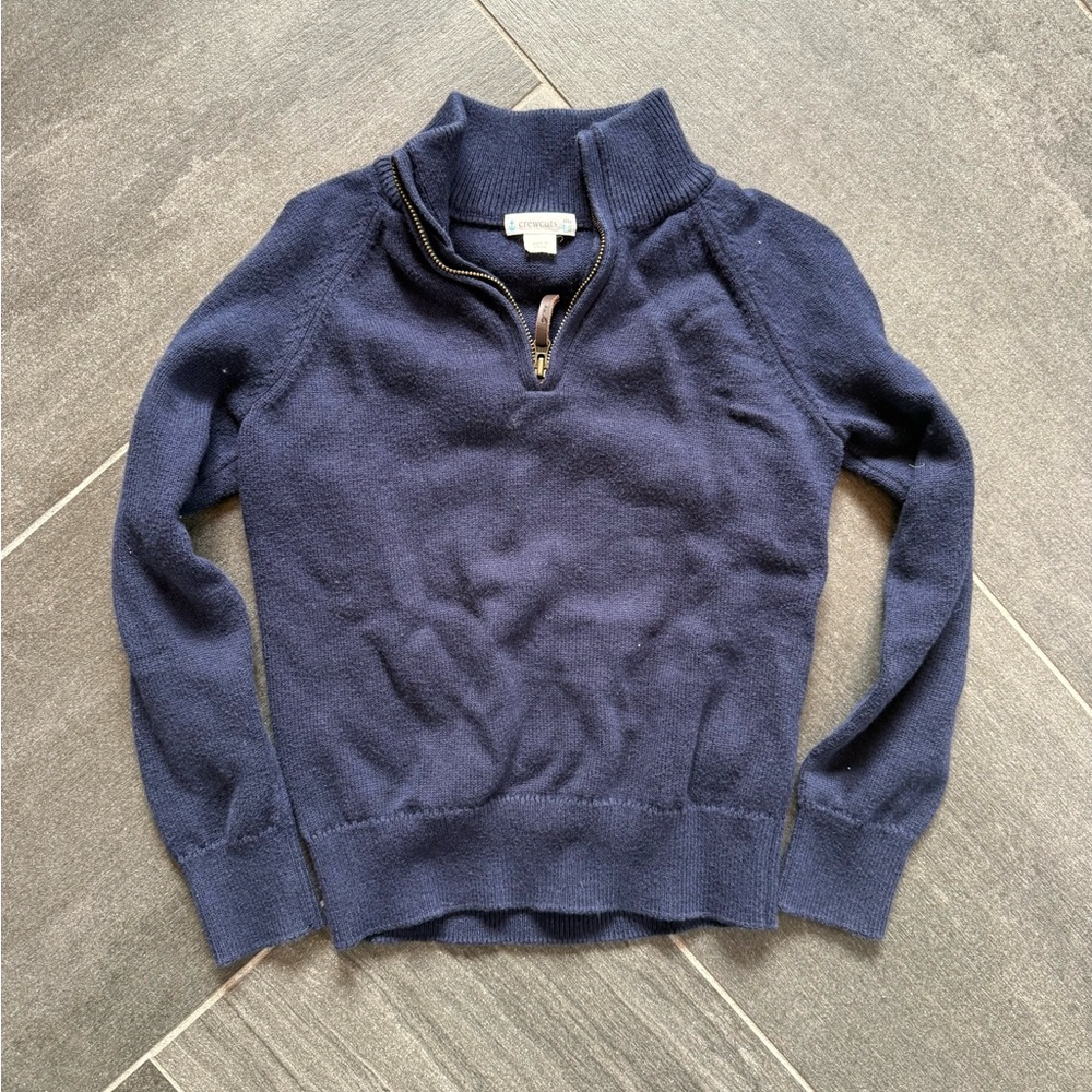 Crewcuts Navy Half-Zip Sweater size XS /4-5